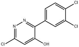 6-CHLORO-3-(3,4-DICHLOROPHENYL)-4-PYRIDAZINOL Struktur