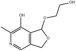 Furo[3,4-c]pyridin-7-ol, 1,3-dihydro-1-(2-hydroxyethoxy)-6-methyl- (9CI) Struktur