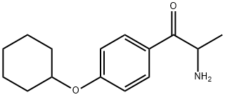 1-Propanone,  2-amino-1-[4-(cyclohexyloxy)phenyl]- Struktur