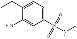 Benzenesulfonamide, 3-amino-4-ethyl-N-methyl- (9CI) Struktur