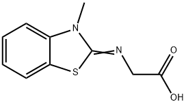 Glycine, N-(3-methyl-2(3H)-benzothiazolylidene)- (9CI) Struktur