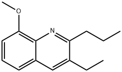 3-ETHYL-8-METHOXY-2-PROPYL-QUINOLINE Struktur