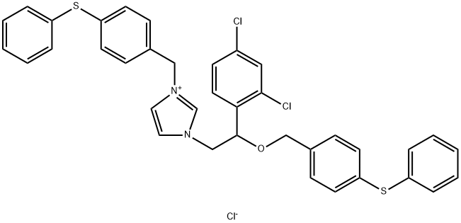 N-(4-Phenylthiobenzyl) Fenticonazole Chloride Struktur