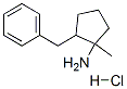 2-benzyl-1-methyl-cyclopentan-1-amine hydrochloride Struktur