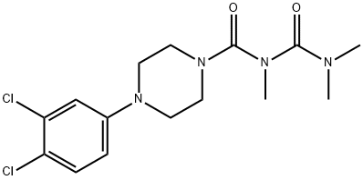 1-(3,4-Dichlorophenyl)-4-(2,4,4-trimethylallophanoyl)piperazine Struktur