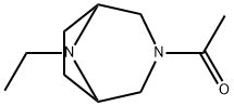 3,8-Diazabicyclo[3.2.1]octane,  3-acetyl-8-ethyl-  (9CI) Struktur