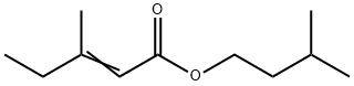 2-Pentenoic acid, 3-Methyl-, 3-Methylbutyl ester Struktur