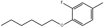 Benzene, 2-fluoro-1-(hexyloxy)-4-methyl- (9CI) Struktur