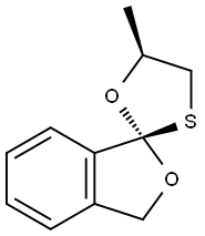 Spiro[isobenzofuran-1(3H),2-[1,3]oxathiolane], 5-methyl-, (1R,5S)- (9CI) Struktur