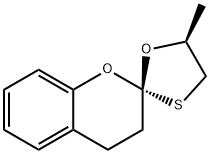 Spiro[2H-1-benzopyran-2,2-[1,3]oxathiolane], 3,4-dihydro-5-methyl-, (2S,5S)- (9CI) Struktur