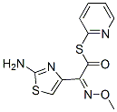 S-2-pyridyl (Z)-2-(2-amino-1,3-thiazol-4-yl)-2-(methoxyimino)thioacetate Struktur