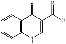 3-Quinolinecarbonyl chloride, 1,4-dihydro-4-oxo- (9CI) Struktur