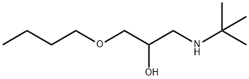 1-Butoxy-3-((1,1-dimethylethyl)amino)-2-propanol Struktur