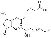 6-OXO-9ALPHA,11ALPHA,15S-TRIHYDROXY-PROSTA-13E,17Z-DIEN-1-OIC ACID Struktur