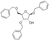 BENZYL-3,5-DI-O-BENZYL-BETA-D-RIBOFURANOSIDE Struktur