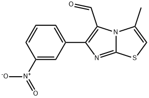 3-METHYL-6-(3-NITROPHENYL)IMIDAZO[2,1-B]THIAZOLE-5-CARBOXALDEHYDE Struktur