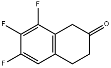 6,7,8-Trifluoro-2-tetralone Struktur