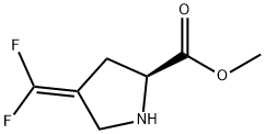 L-Proline, 4-(difluoromethylene)-, methyl ester (9CI) Struktur