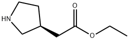 (S)-ethyl 2-(pyrrolidin-3-yl)acetate Struktur