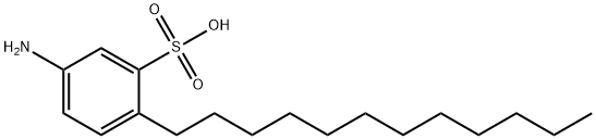 5-amino-2-dodecylbenzenesulphonic acid Struktur