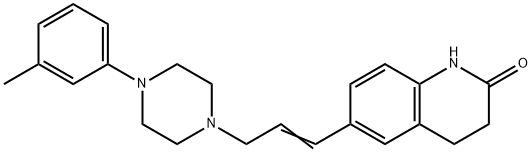 2(1H)-Quinolinone, 3,4-dihydro-6-(3-(4-(3-methylphenyl)-1-piperazinyl) -1-propenyl)- Struktur