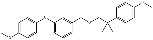 3-(4-Methoxyphenoxy)benzyl 2-(4-methoxyphenyl)-2-methylpropyl ether Struktur