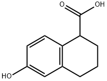 1-NAPHTHALENECARBOXYLIC ACID, 1,2,3,4-TETRAHYDRO-6-HYDROXY- Struktur