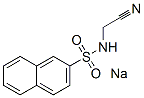 sodium N-(cyanomethyl)naphthalene-2-sulphonamidate Struktur