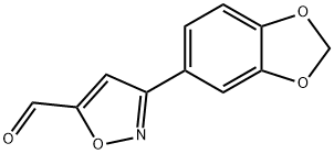 3-BENZO[1,3]DIOXOL-5-YL-ISOXAZOLE-5-CARBALDEHYDE Struktur