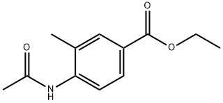 Benzoic acid, 4-(acetylamino)-3-methyl-, ethyl ester (9CI) Struktur