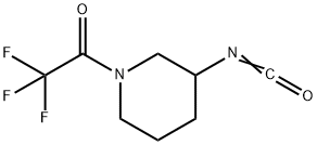 3-ISOCYANATO-1-(TRIFLUOROACETYL)PIPERIDINE
 Struktur