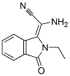 Acetonitrile, amino(2-ethyl-2,3-dihydro-3-oxo-1H-isoindol-1-ylidene)-, (2Z)- (9CI) Struktur