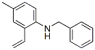 Benzenemethanamine, N-(2-ethenyl-4-methylphenyl)- (9CI) Struktur