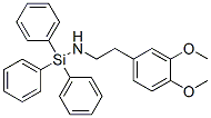 2-(3,4-dimethoxyphenyl)-N-triphenylsilyl-ethanamine Struktur