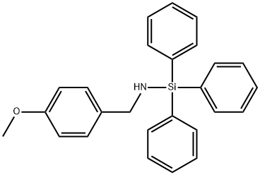 1-(4-methoxyphenyl)-N-triphenylsilyl-methanamine Struktur