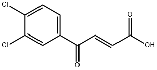 (E)-4-(3,4-dichlorophenyl)-4-oxo-but-2-enoic acid Struktur