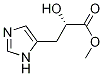 1H-IMidazole-5-propanoic acid, a-hydroxy-, Methyl ester, (S)- Struktur