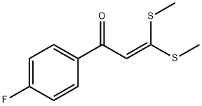 1-(4-FLUORO-PHENYL)-3,3-BIS-METHYLSULFANYL-PROPENONE Struktur