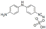 4-[(4-aminophenyl)amino]benzenediazonium hydrogen sulphate Struktur