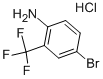 4-BROMO-ALPHA,ALPHA,ALPHA-TRIFLUORO-O-TO LUIDINE HYDROCHLORIDE, 98 Struktur