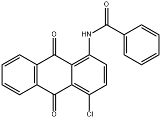 N-(4-chloro-9,10-dihydro-9,10-dioxo-1-anthryl)benzamide   Struktur