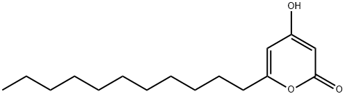 4-hydroxy-6-undecyl-2H-pyran-2-one Struktur