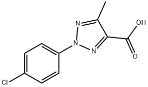 2-(4-chlorophenyl)-5-methyl-2H-1,2,3-triazole-4-carboxylic acid Struktur