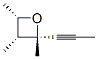 Oxetane, 2,3,4-trimethyl-2-(1-propynyl)-, (2alpha,3alpha,4alpha)- (9CI) Struktur