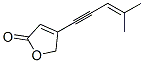 4-(4-Methyl-3-penten-1-ynyl)furan-2(5H)-one Struktur