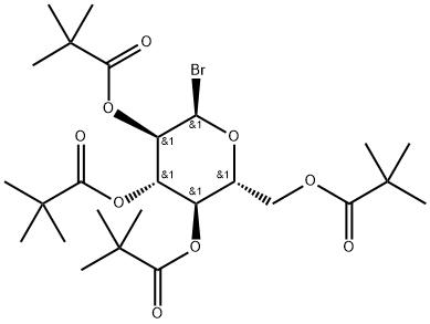 2,3,4,6-TETRA-O-PIVALOYL-ALPHA-D-GLUCOPYRANOSYL BROMIDE Structure