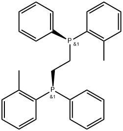 (S,S)-1,2-Bis[(o-tolyl)(phenylphosphino)]ethane,  (S,S)-1,2-Ethanediylbis[(2-methylphenyl)phenylphosphine] Struktur