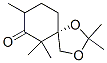 1,3-Dioxaspiro[4.5]decan-7-one,2,2,6,6,8-pentamethyl-,(5S)-(9CI) Struktur