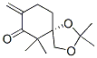 1,3-Dioxaspiro[4.5]decan-7-one,2,2,6,6-tetramethyl-8-methylene-,(5S)-(9CI) Struktur