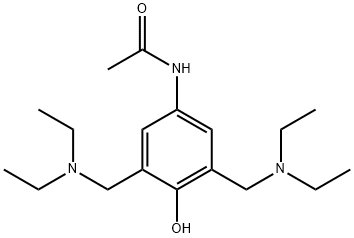 N-[3,5-Bis[(diethylaMino)Methyl]-4-hydroxyphenyl]acetaMide Struktur